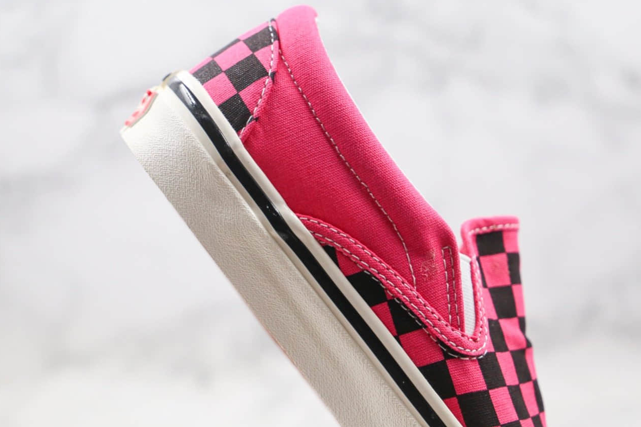 Vans Classic Slip-On 98 DX Anaheim Factory - Pink Neon Checkerboard | Limited Edition Vans Classic Slip-On 98 DX Anaheim Factory - Pink Neon Checkerboard | Limited Edition