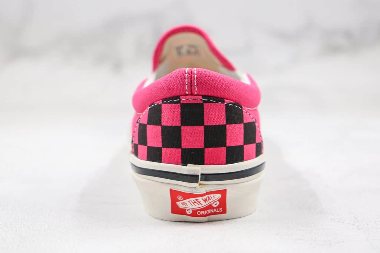 Vans Classic Slip-On 98 DX Anaheim Factory - Pink Neon Checkerboard | Limited Edition Vans Classic Slip-On 98 DX Anaheim Factory - Pink Neon Checkerboard | Limited Edition