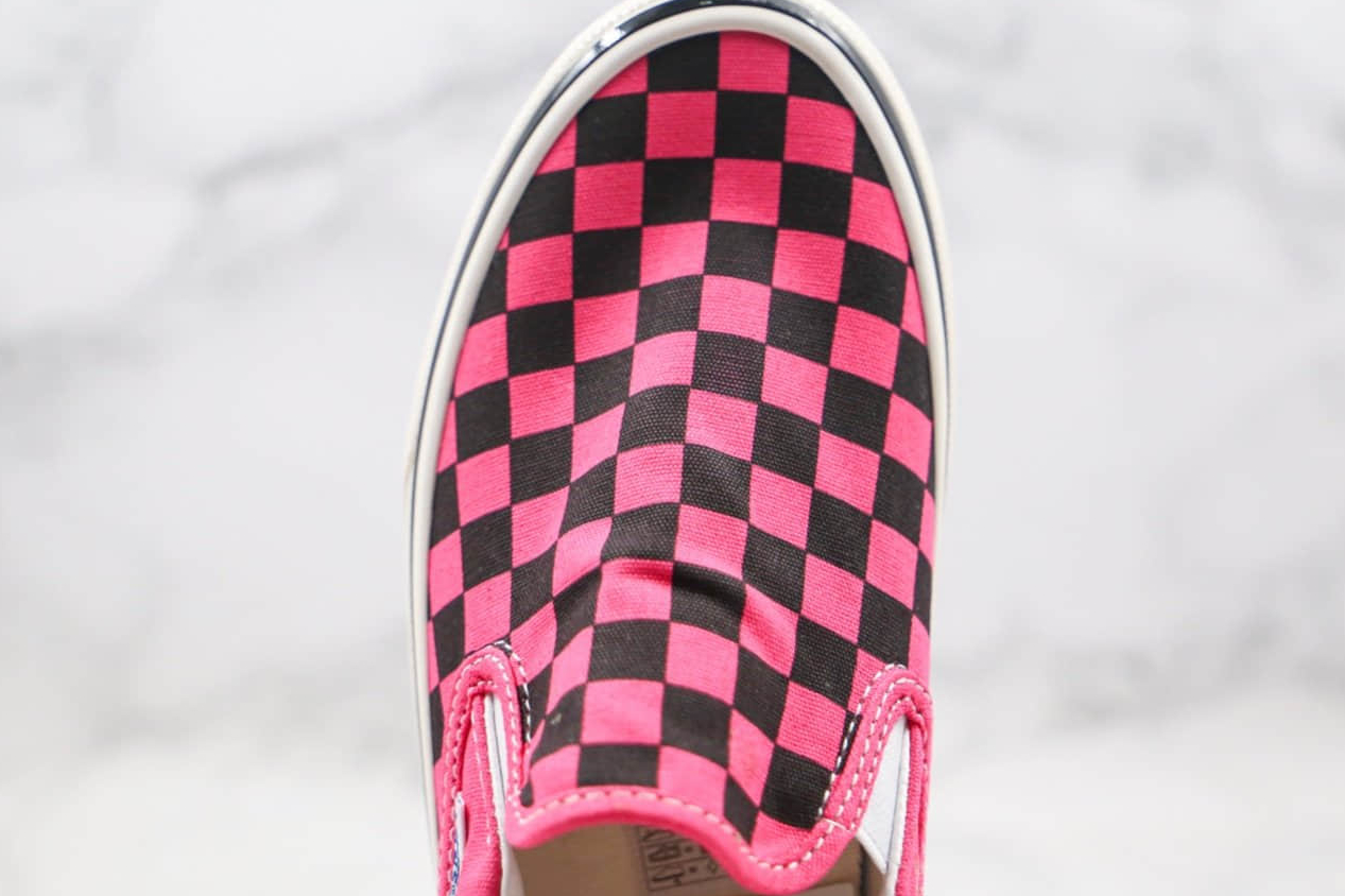 Vans Classic Slip-On 98 DX Anaheim Factory - Pink Neon Checkerboard | Limited Edition Vans Classic Slip-On 98 DX Anaheim Factory - Pink Neon Checkerboard | Limited Edition