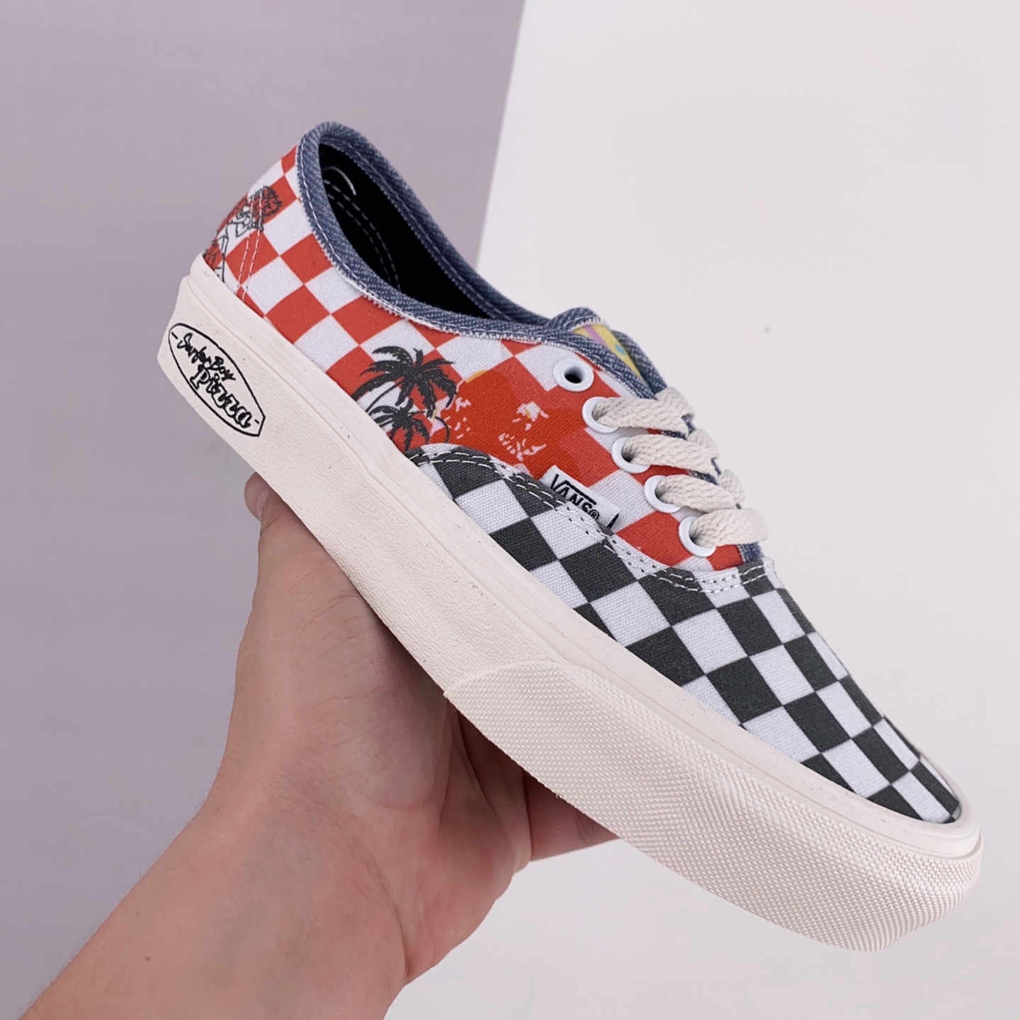 Vans Stranger Things x Authentic 'Surfer Boy Pizza' VN0A5JMPBO5 - Unique Collaboration Design