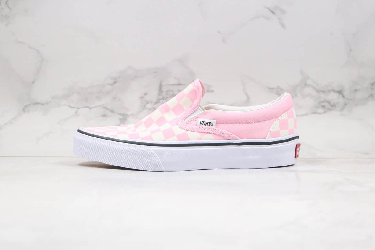 Vans Classic Slip-On Low-Top Sneakers - Pink White VN0A4UH899H