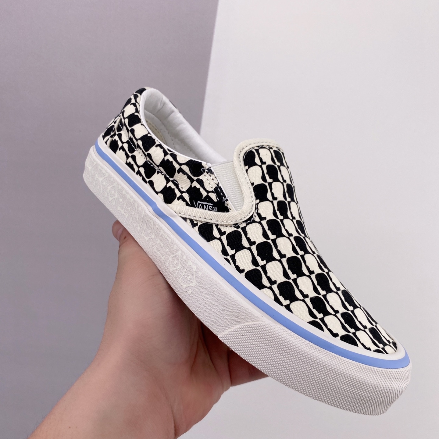 Vans Brain Dead x OG Classic Slip-On LX - Black White Checkerboard