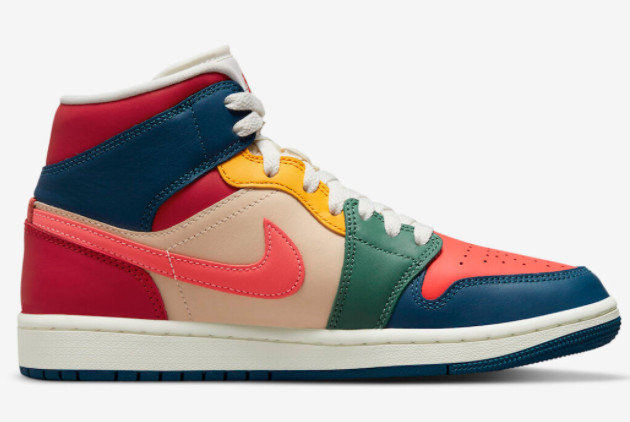 Air Jordan 1 Mid 'Multi-Color' DN3738-400: Stylish and Versatile Sneakers Air Jordan 1 Mid 'Multi-Color' DN3738-400: Stylish and Versatile Sneakers