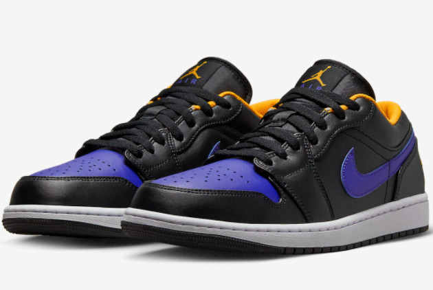 Air Jordan 1 Low 'Dark Concord' Black/Dark Concord-Taxi 553558-075: Shop Now!