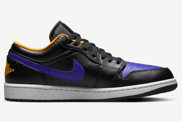 Air Jordan 1 Low 'Dark Concord' Black/Dark Concord-Taxi 553558-075: Shop Now!