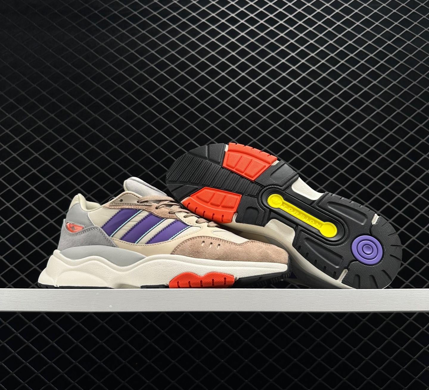 Adidas Originals Retropy F90 Light Grey Purple Orange HP8029 - Stylish Retro Sneakers for Men Adidas Originals Retropy F90 Light Grey Purple Orange HP8029 - Stylish Retro Sneakers for Men