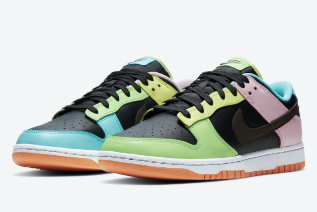 Nike Dunk Low SE 'Free 99' Black/Dark Chocolate-Copa-Pink Foam DH0952-001 - Stylish Sneaker Essential Nike Dunk Low SE 'Free 99' Black/Dark Chocolate-Copa-Pink Foam DH0952-001 - Stylish Sneaker Essential