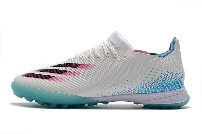 Adidas X Ghosted .1 TF White Black Blue Pink - Supreme Agility Football Boots Adidas X Ghosted .1 TF White Black Blue Pink - Supreme Agility Football Boots