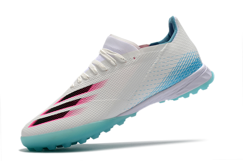 Adidas X Ghosted .1 TF White Black Blue Pink - Supreme Agility Football Boots Adidas X Ghosted .1 TF White Black Blue Pink - Supreme Agility Football Boots