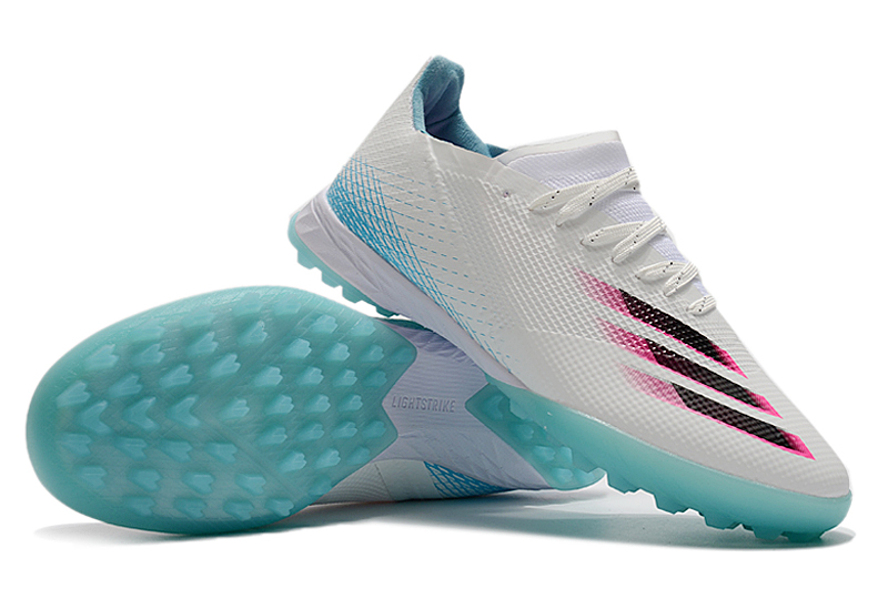 Adidas X Ghosted .1 TF White Black Blue Pink - Supreme Agility Football Boots Adidas X Ghosted .1 TF White Black Blue Pink - Supreme Agility Football Boots