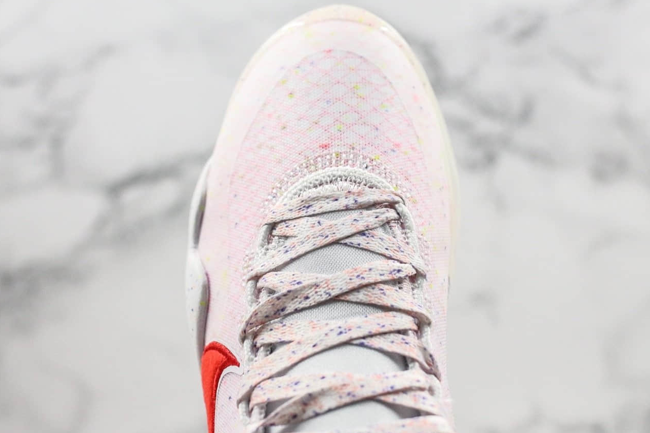 Nike Zoom KD 12 EP White Multi Color Red AR4230 118 - Shop the Latest Nike Basketball Shoes