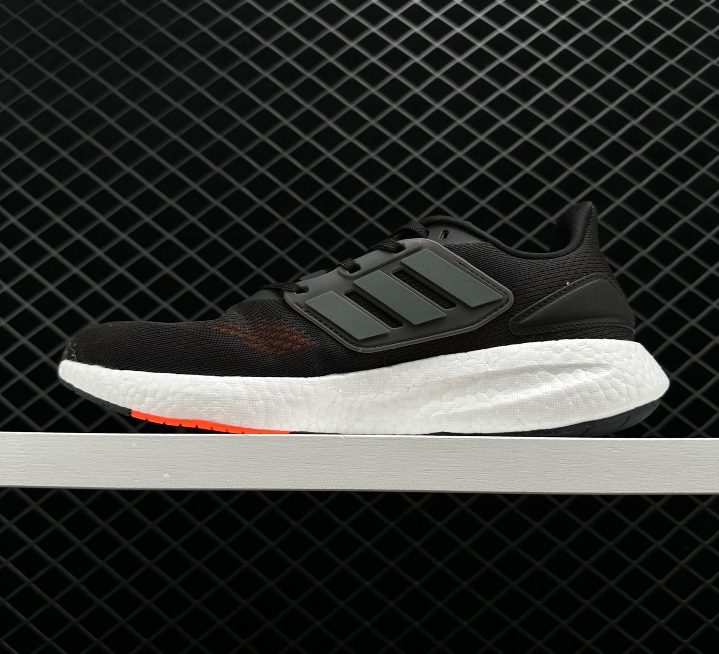 Adidas PureBoost 22 Black Semi Orange Running Shoes - HQ7211