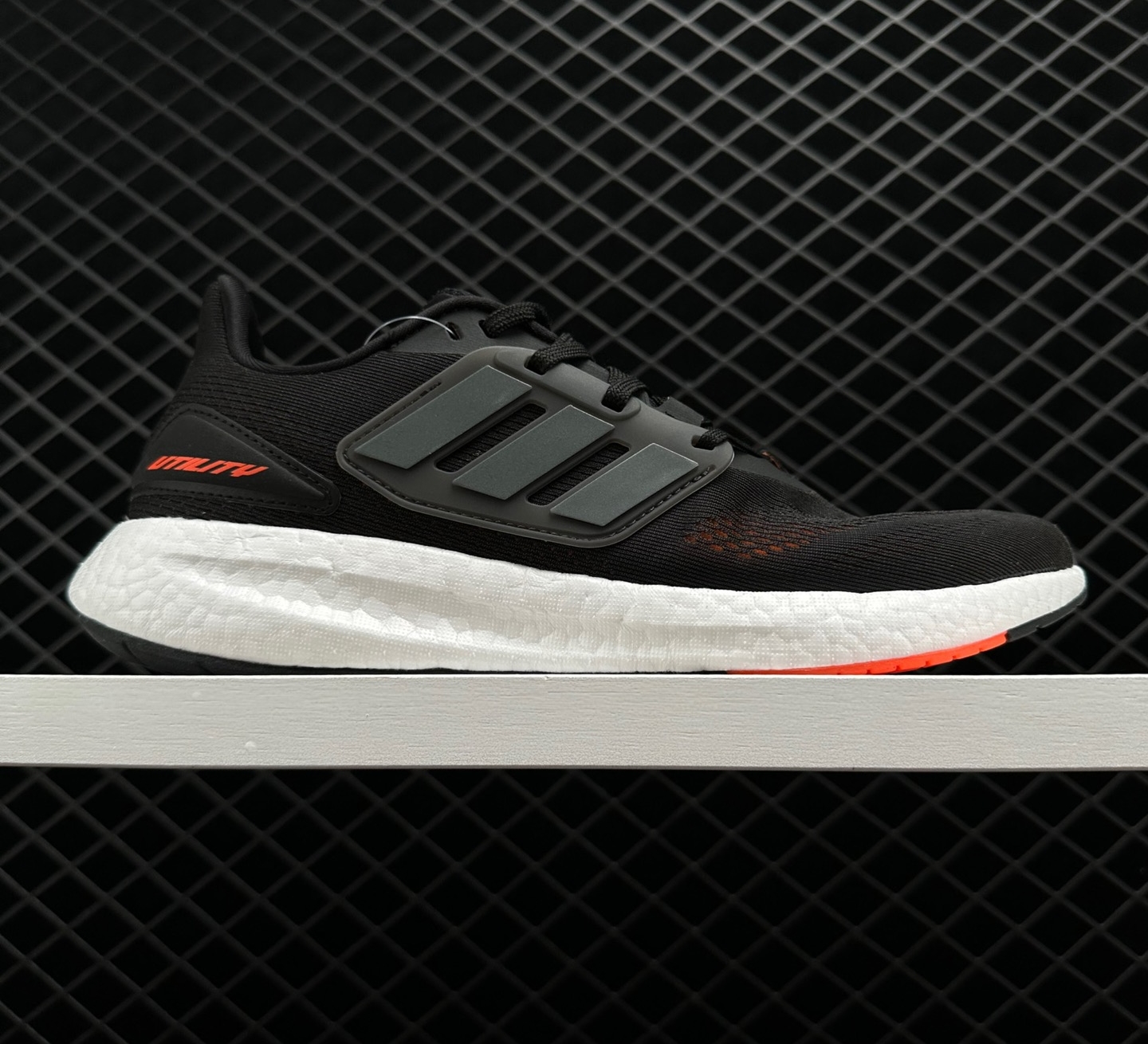 Adidas PureBoost 22 Black Semi Orange Running Shoes - HQ7211