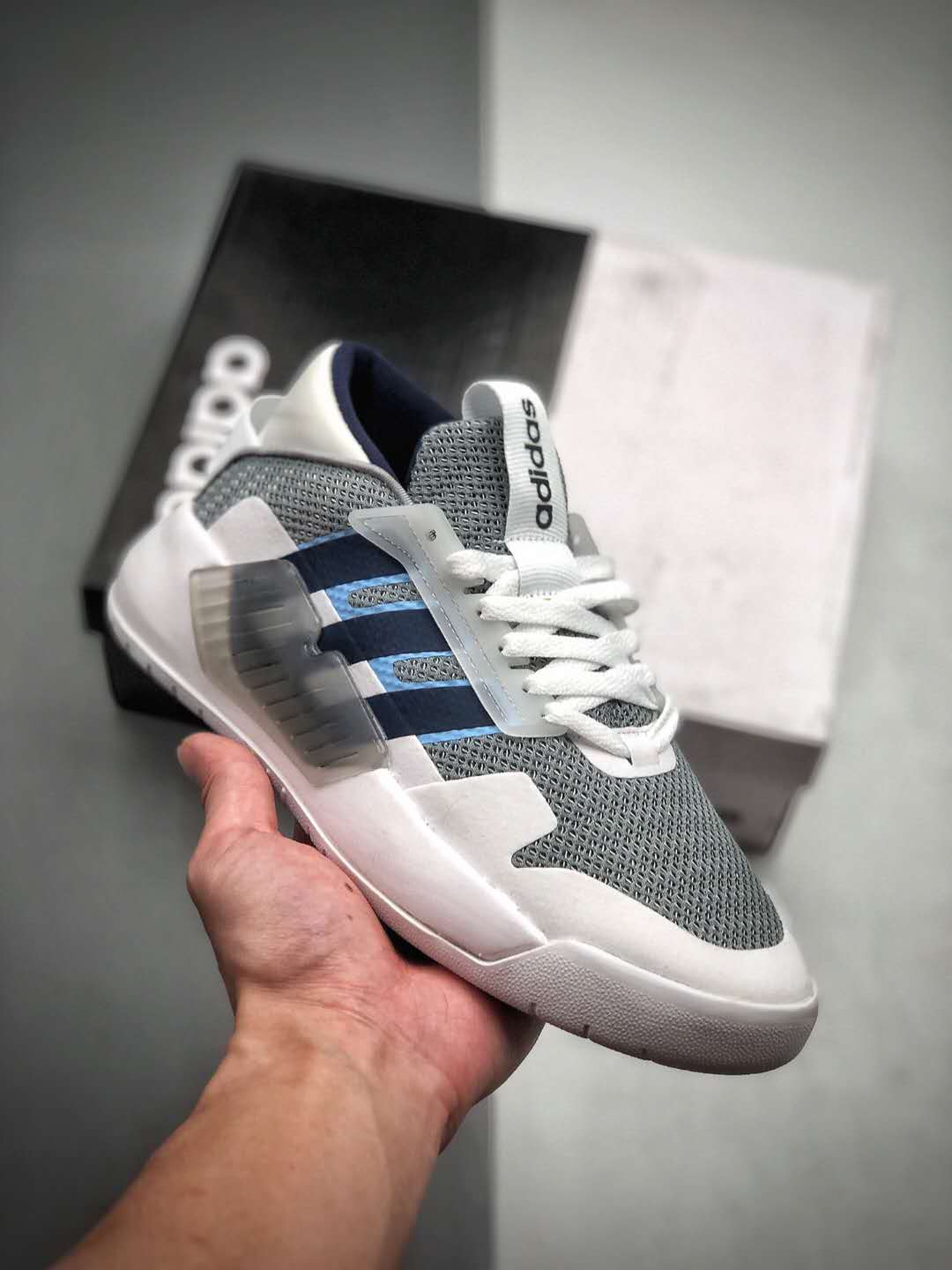 Adidas Neo Bball 90s Grey White Blue EF0636 - Stylish and Sporty Footwear