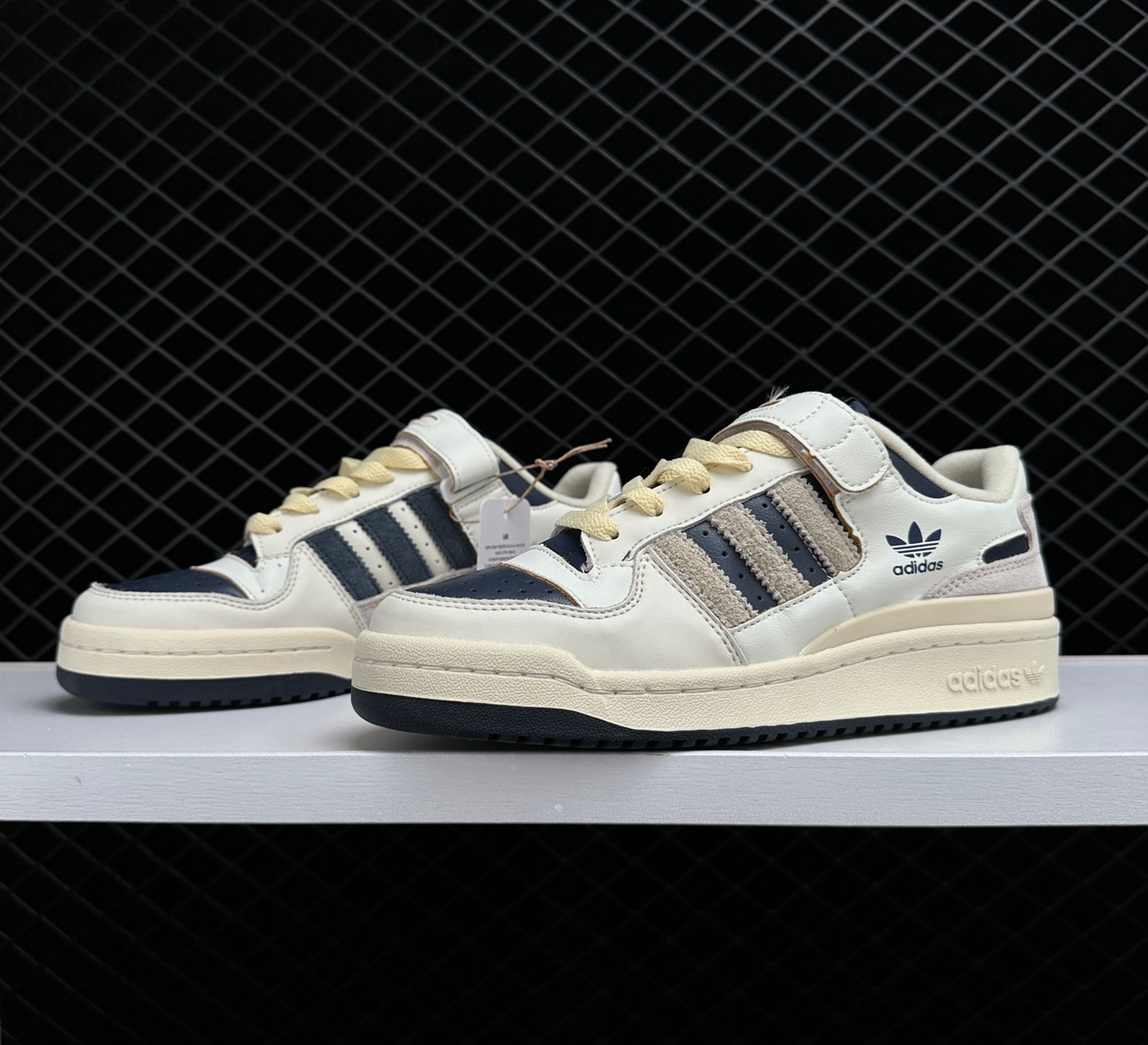 Adidas Forum 84 Low Off White College Navy Cream White - Stylish Sneakers for Men | Limited Stock Adidas Forum 84 Low Off White College Navy Cream White - Stylish Sneakers for Men | Limited Stock