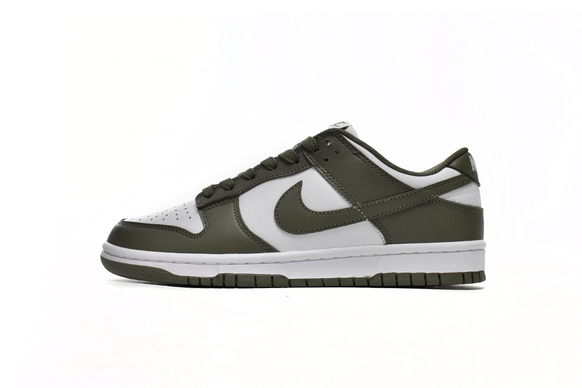 Nike SB Dunk Low Medium Olive White DD1503-120 - Stylish and Versatile Skateboarding Shoes