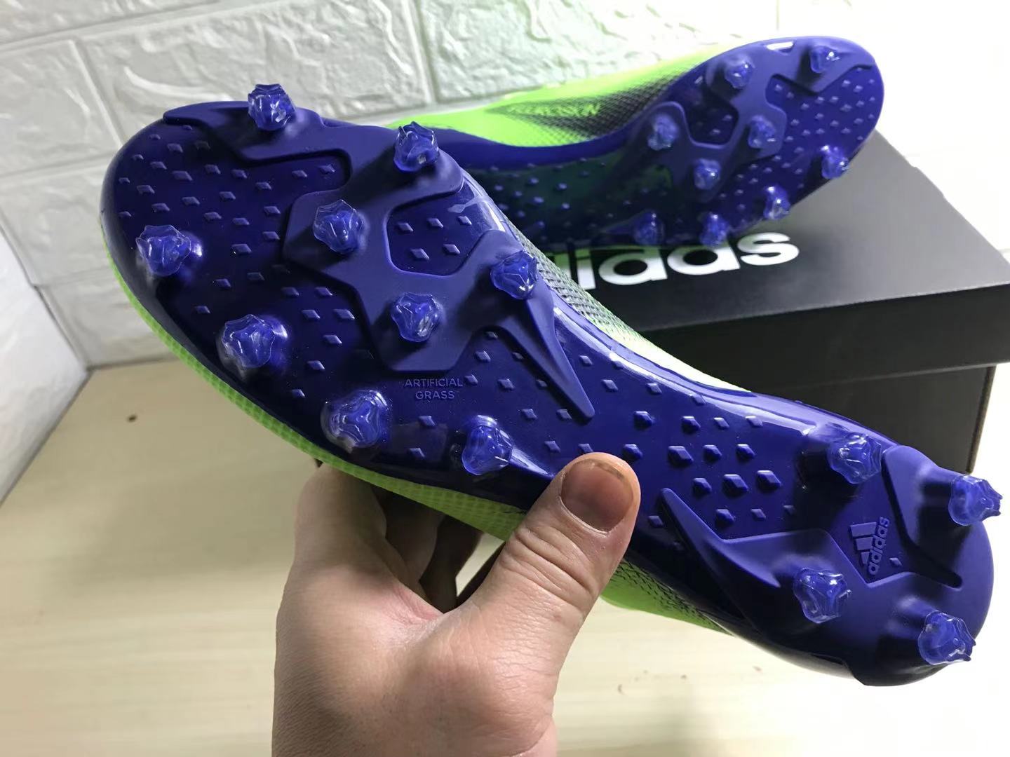 New Adidas X Ghosted .1 FG Soccer Cleats | Solar Green Purple New Adidas X Ghosted .1 FG Soccer Cleats | Solar Green Purple