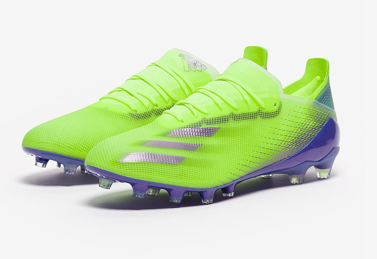 New Adidas X Ghosted .1 FG Soccer Cleats | Solar Green Purple New Adidas X Ghosted .1 FG Soccer Cleats | Solar Green Purple