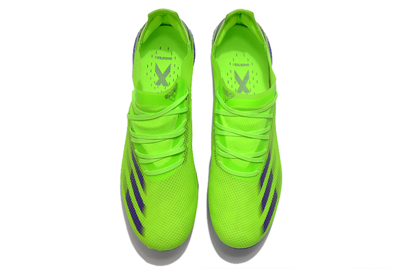 New Adidas X Ghosted .1 FG Soccer Cleats | Solar Green Purple New Adidas X Ghosted .1 FG Soccer Cleats | Solar Green Purple