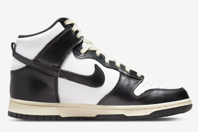 Nike Dunk High 'Vintage Black' White/Black DQ8581-100 - Classic Retro Sneakers for Stylish Men