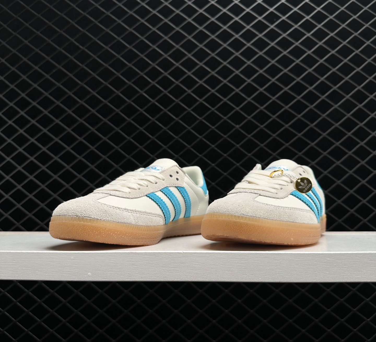 Adidas Samba OG 'Sporty & Rich Beige Blue' IE7096 - Authentic Athletic Sneakers Adidas Samba OG 'Sporty & Rich Beige Blue' IE7096 - Authentic Athletic Sneakers