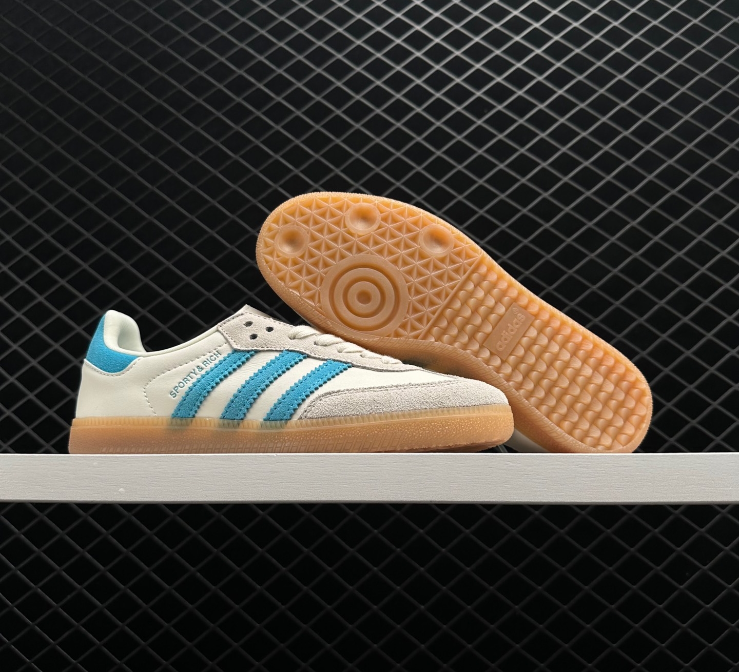 Adidas Samba OG 'Sporty & Rich Beige Blue' IE7096 - Authentic Athletic Sneakers Adidas Samba OG 'Sporty & Rich Beige Blue' IE7096 - Authentic Athletic Sneakers