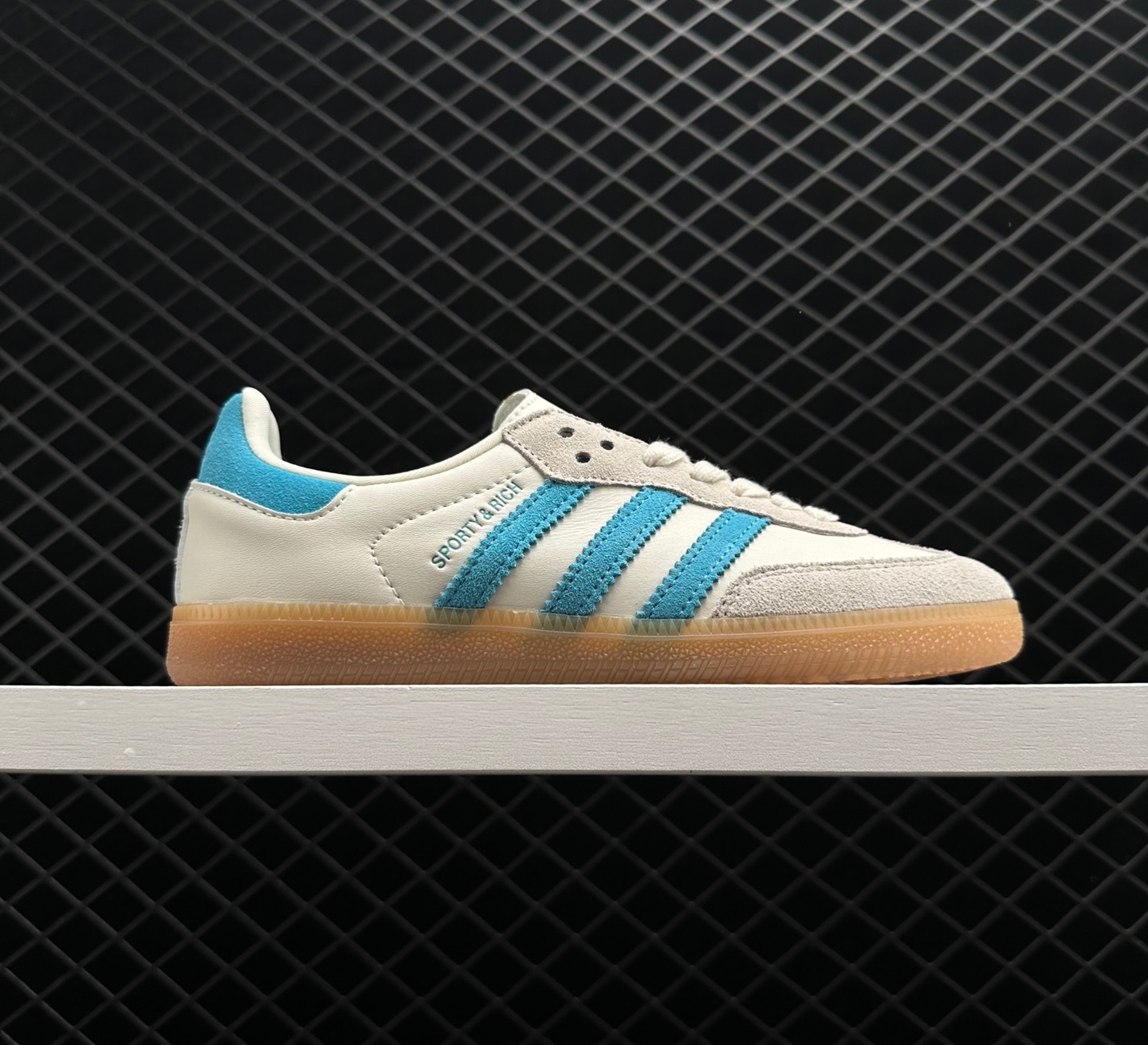 Adidas Samba OG 'Sporty & Rich Beige Blue' IE7096 - Authentic Athletic Sneakers
