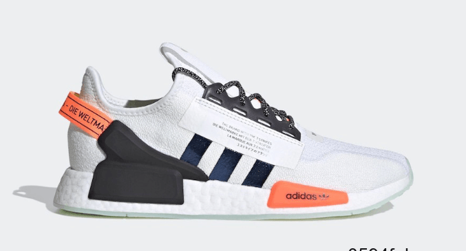 Adidas Originals NMD_R1 V2 White Orange FX9451 - Shop Now!