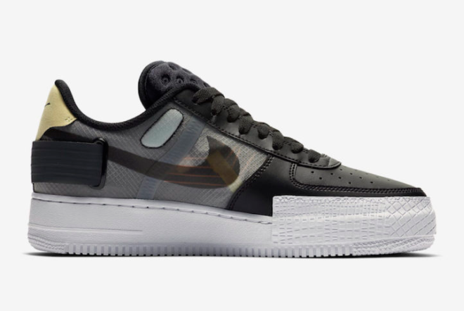Nike Air Force 1 Low Type Black/Anthracite-Pink Tint CI0054-001 - Shop Now!