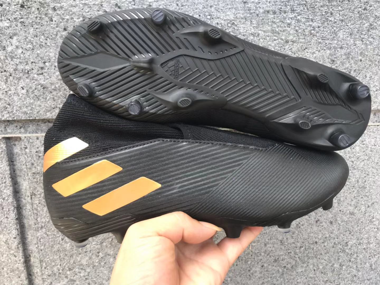 Adidas Nemeziz 19.3 FG Firm Ground Black Green EF0371 - Premium Soccer Cleats Adidas Nemeziz 19.3 FG Firm Ground Black Green EF0371 - Premium Soccer Cleats