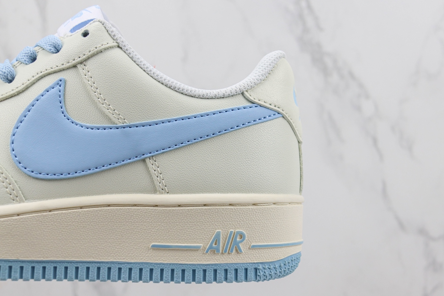 Nike Air Force 1 07 Low White Ice Blue Gold - SP0758-031: Stylish Classic Sneakers Nike Air Force 1 07 Low White Ice Blue Gold - SP0758-031: Stylish Classic Sneakers