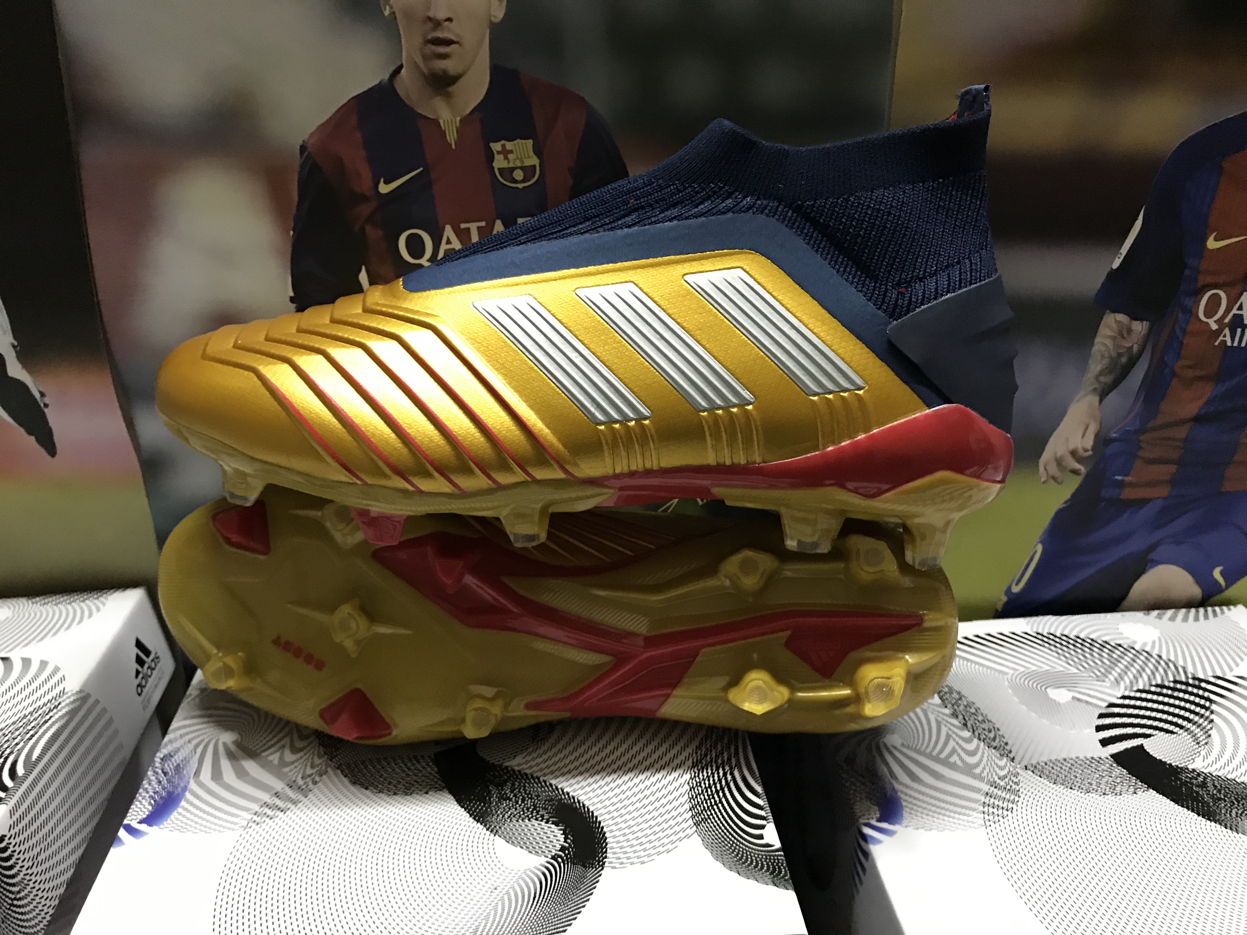 Adidas Predator 19+ FG 'Gold Navy' G27781 - High-Performance Football Boots for Ultimate Control Adidas Predator 19+ FG 'Gold Navy' G27781 - High-Performance Football Boots for Ultimate Control
