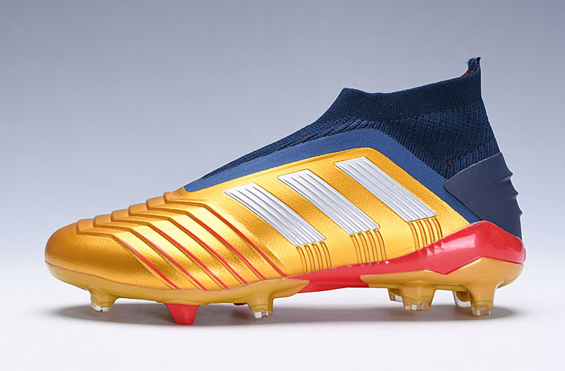 Adidas Predator 19+ FG 'Gold Navy' G27781 - High-Performance Football Boots for Ultimate Control Adidas Predator 19+ FG 'Gold Navy' G27781 - High-Performance Football Boots for Ultimate Control