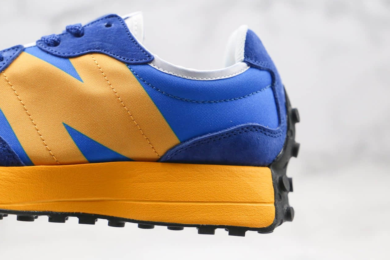 New Balance 327 Marine Blue Yellow Sneakers - MS327CLB New Balance 327 Marine Blue Yellow Sneakers - MS327CLB