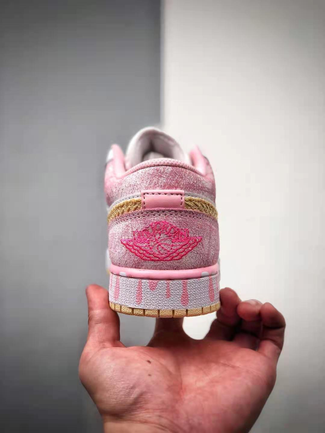 Air Jordan 1 Low 'Strawberry Ice Cream' CW7104-601 - Sweet and Stylish Sneakers