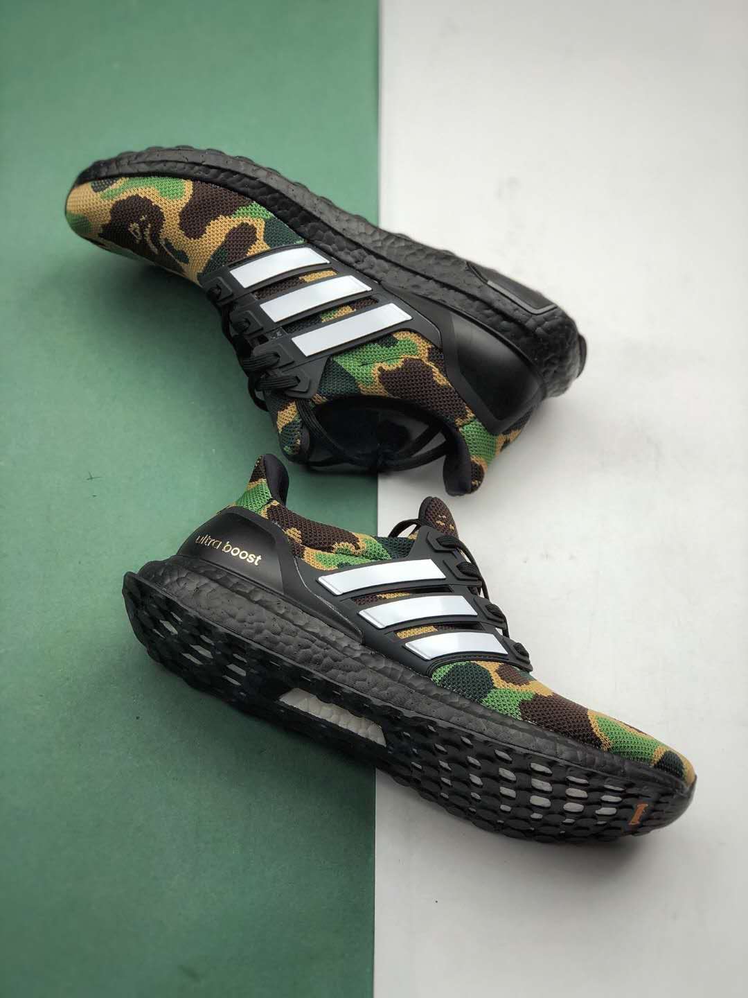 Adidas A Bathing Ape x UltraBoost 4.0 'Green Camo' F35097 - Stylish and Comfortable Sneakers Adidas A Bathing Ape x UltraBoost 4.0 'Green Camo' F35097 - Stylish and Comfortable Sneakers