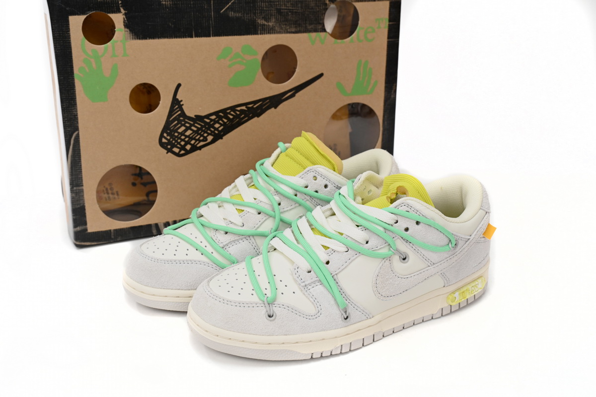 Nike Off-White X Dunk Low 'Lot 14 Of 50' DJ0950-106 - Limited Edition Collaboration with Off-White, Durable and Stylish Sneakers Nike Off-White X Dunk Low 'Lot 14 Of 50' DJ0950-106 - Limited Edition Collaboration with Off-White, Durable and Stylish Sneakers