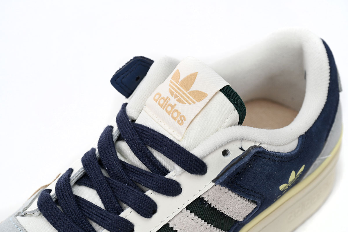 Adidas Forum 84 Low 'Beige Navy Green' - Classic Design with a Stylish Twist Adidas Forum 84 Low 'Beige Navy Green' - Classic Design with a Stylish Twist