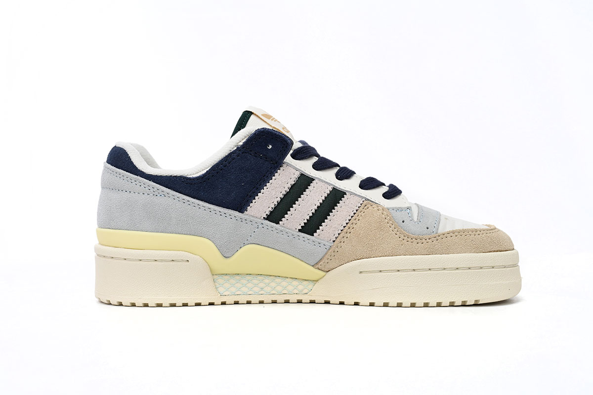 Adidas Forum 84 Low 'Beige Navy Green' - Classic Design with a Stylish Twist Adidas Forum 84 Low 'Beige Navy Green' - Classic Design with a Stylish Twist