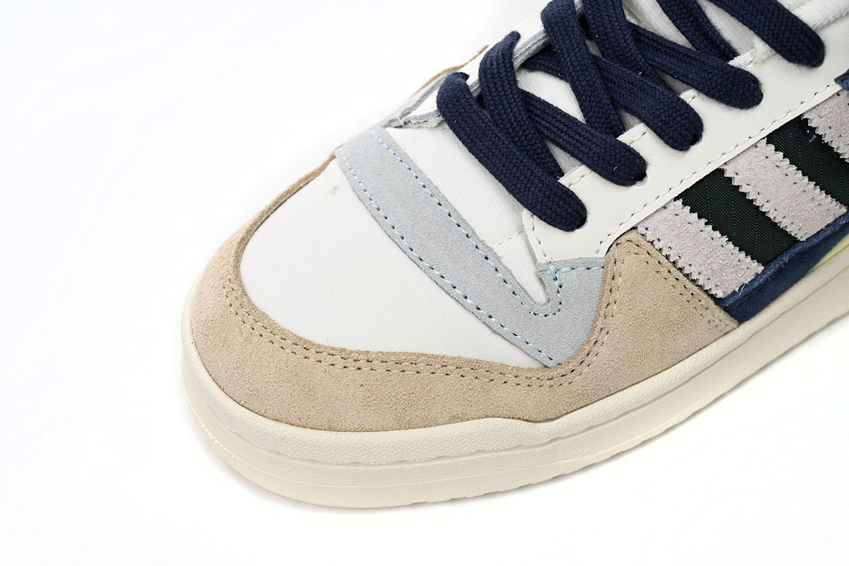 Adidas Forum 84 Low 'Beige Navy Green' - Classic Design with a Stylish Twist Adidas Forum 84 Low 'Beige Navy Green' - Classic Design with a Stylish Twist