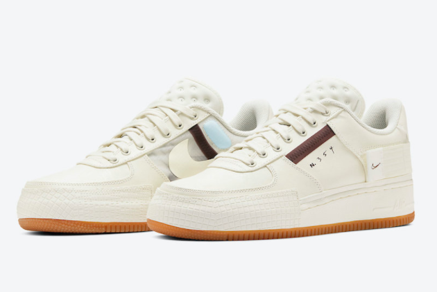 Nike Air Force 1 Type 'Sail Gum' CJ1281-100 - Stylish and Versatile Sneakers