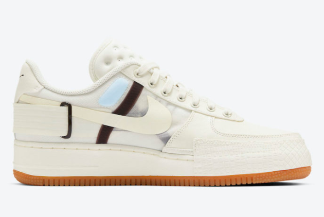 Nike Air Force 1 Type 'Sail Gum' CJ1281-100 - Stylish and Versatile Sneakers