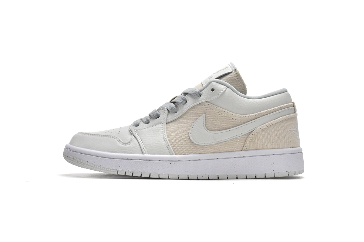 Air Jordan 1 Low 'Sail Canvas' DQ4151-500 - Premium Sneaker with Classic Style