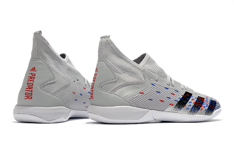 Adidas Predator Freak.1 Low IC - White Black Blue: Superior Indoor Court Football Shoes Adidas Predator Freak.1 Low IC - White Black Blue: Superior Indoor Court Football Shoes