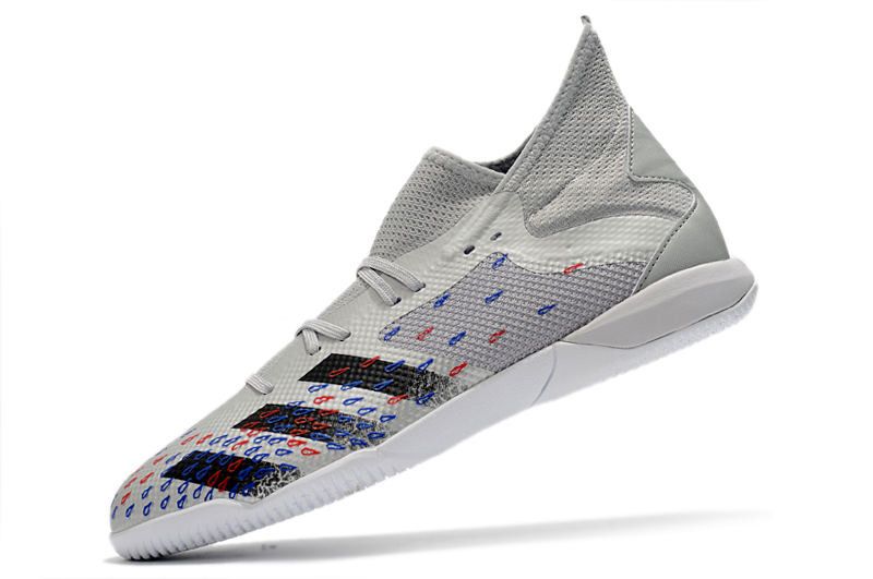 Adidas Predator Freak.1 Low IC - White Black Blue: Superior Indoor Court Football Shoes Adidas Predator Freak.1 Low IC - White Black Blue: Superior Indoor Court Football Shoes