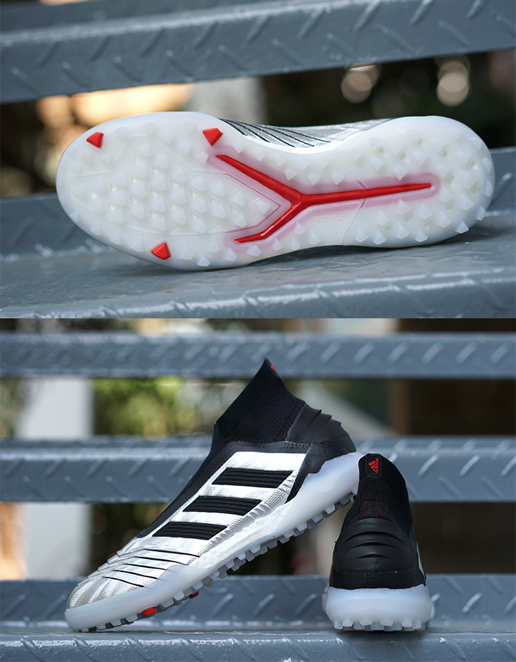 Adidas Predator 19+ Turf 'Silver Metallic Black' - High-Performance Soccer Shoes Adidas Predator 19+ Turf 'Silver Metallic Black' - High-Performance Soccer Shoes