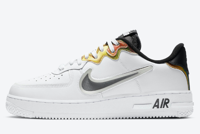 Nike Air Force 1 React White/Glow-Black-Multi-color CN9838-100 - Stylish and Versatile Sneakers