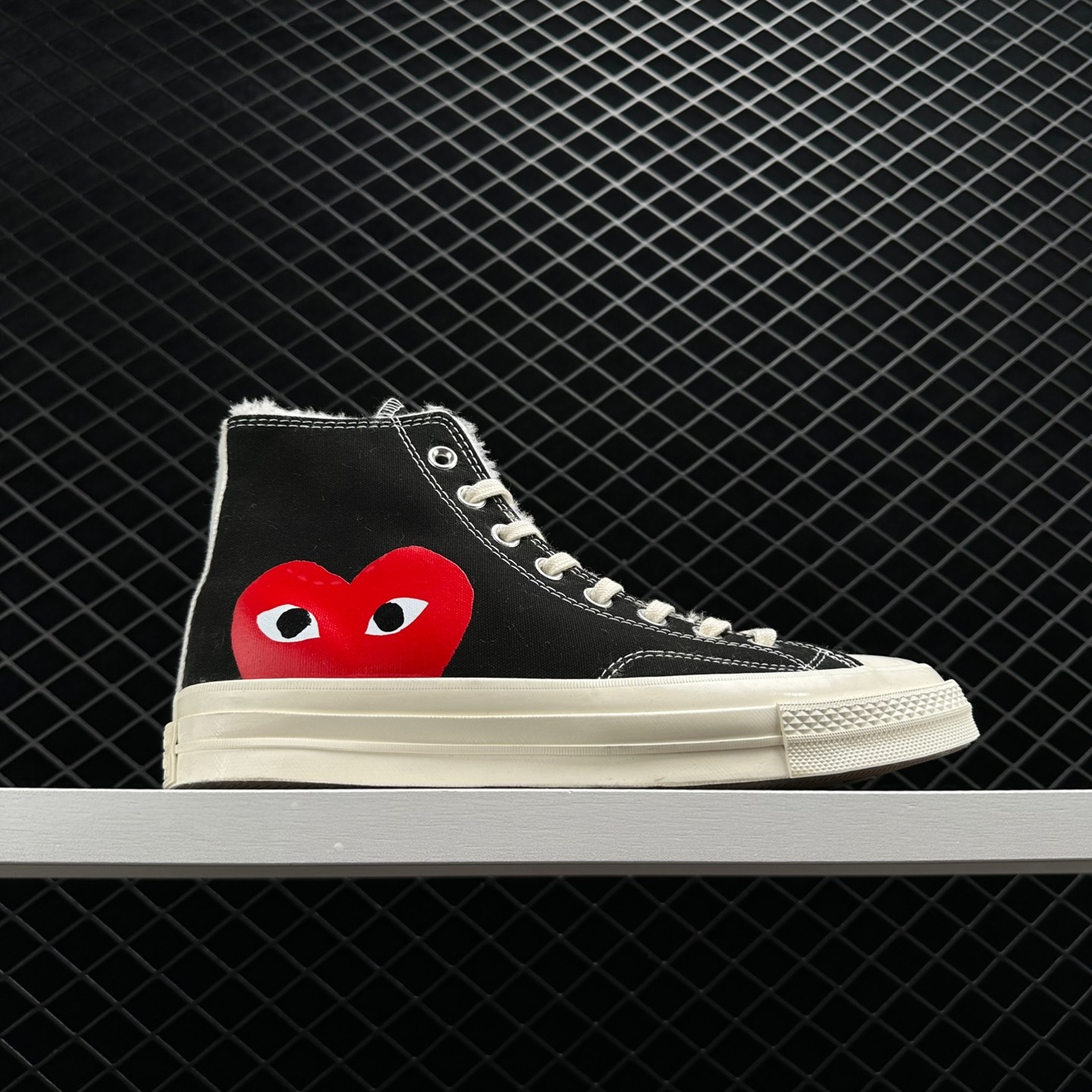 Converse Comme Des Garons X Chuck Taylor All Star Hi 'Play' 150204C - Stylish Collaboration Sneakers