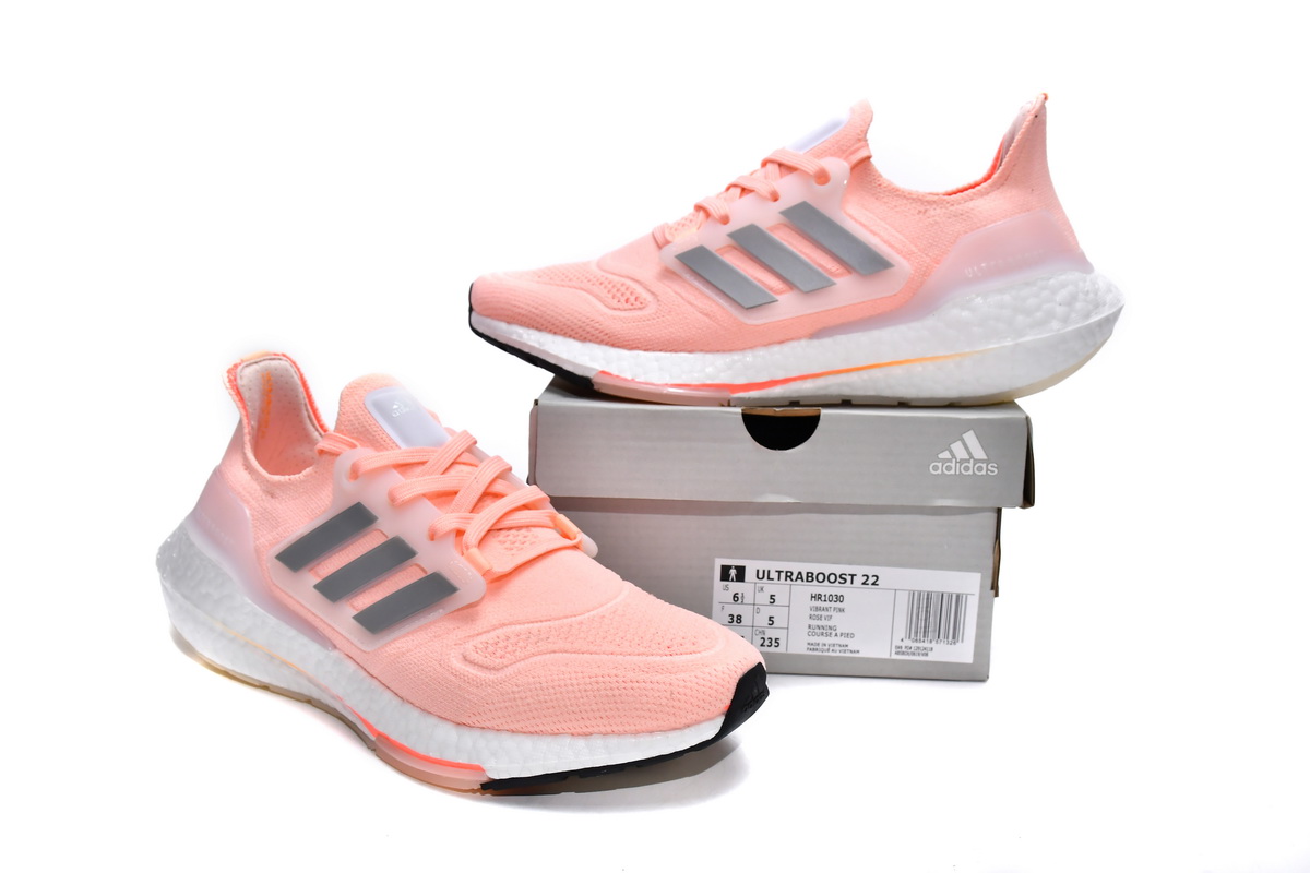 Adidas Ultra Boost 22 - Pink HR1030: Wear-Resistant & Breathable Adidas Ultra Boost 22 - Pink HR1030: Wear-Resistant & Breathable