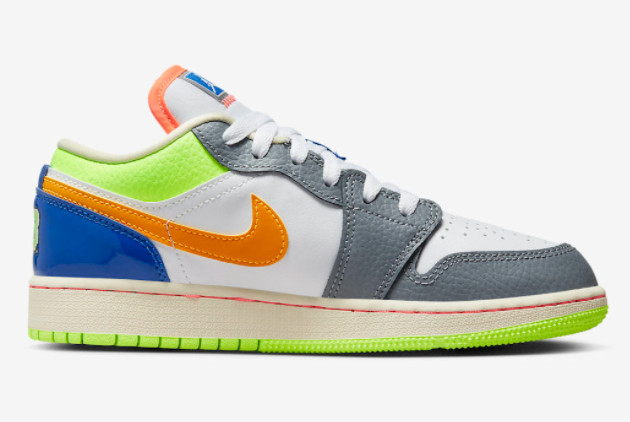 Air Jordan 1 Low 'Hoops' White/Coconut Milk-Shadow Green-Laser Orange - Stylish and Vibrant Sneakers Air Jordan 1 Low 'Hoops' White/Coconut Milk-Shadow Green-Laser Orange - Stylish and Vibrant Sneakers